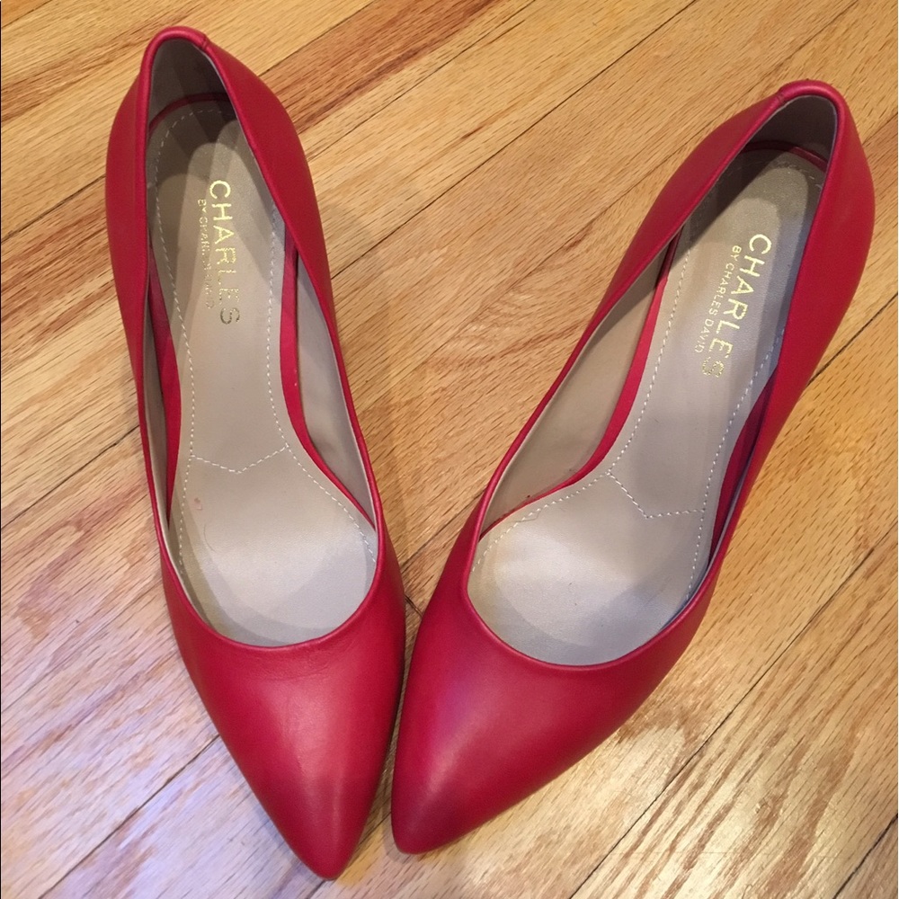 Red Charles by Charles David 3" heels